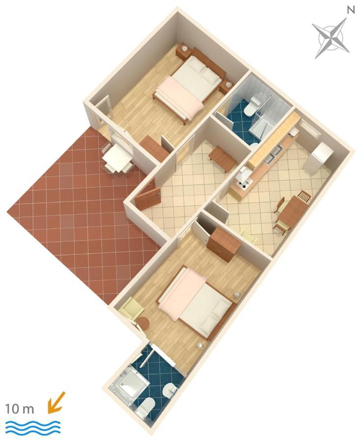 Family Friendly Seaside Apartments Brodarica, Sibenik - 4833 Бродарица Экстерьер фото